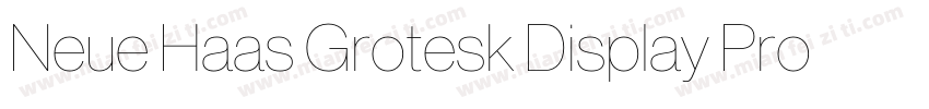 Neue Haas Grotesk Display Pro 25字体转换